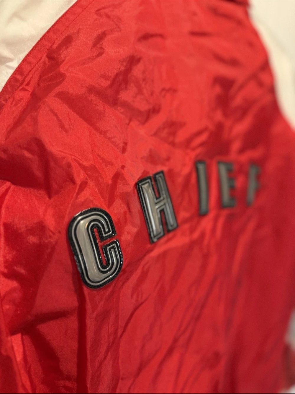 Vintage 90s Kansas City Chiefs Pro Player Windbreaker Jacket XL NFL Experience - Picture 2 of 8